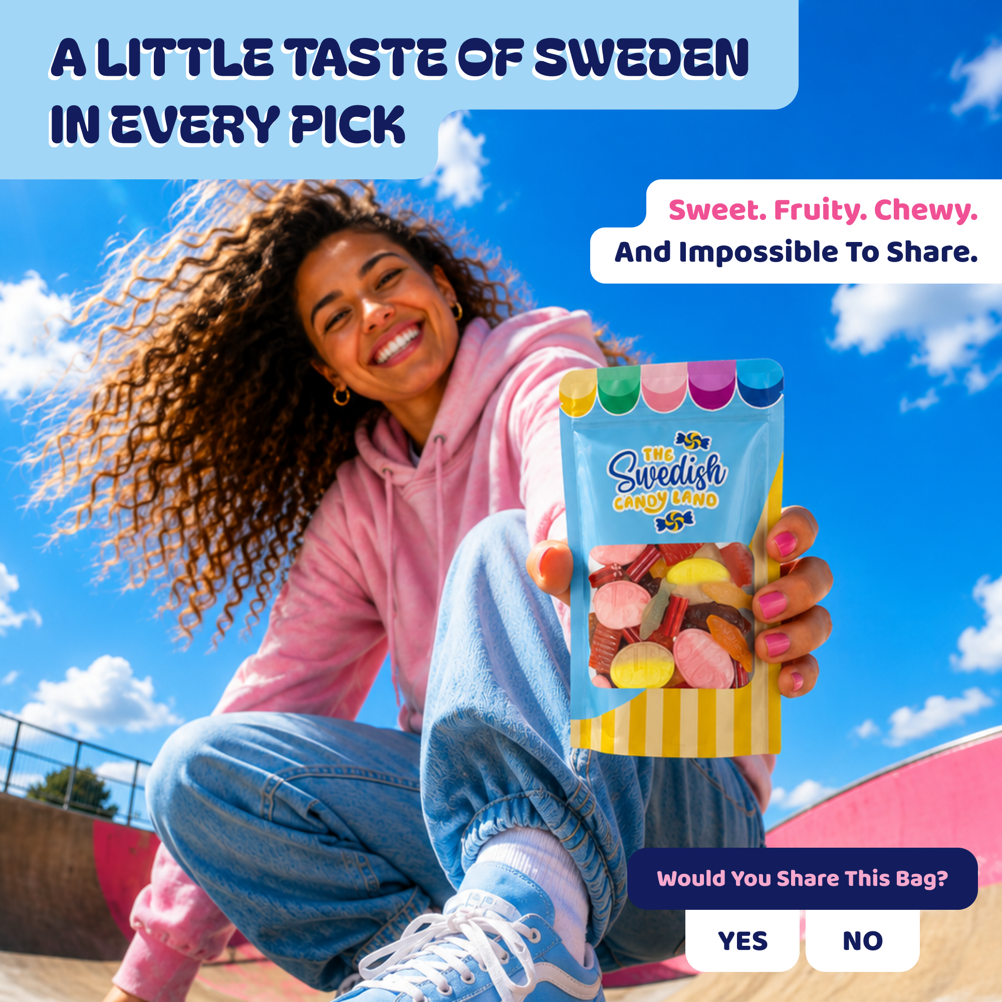 Swedish Candy Land Facebook ad