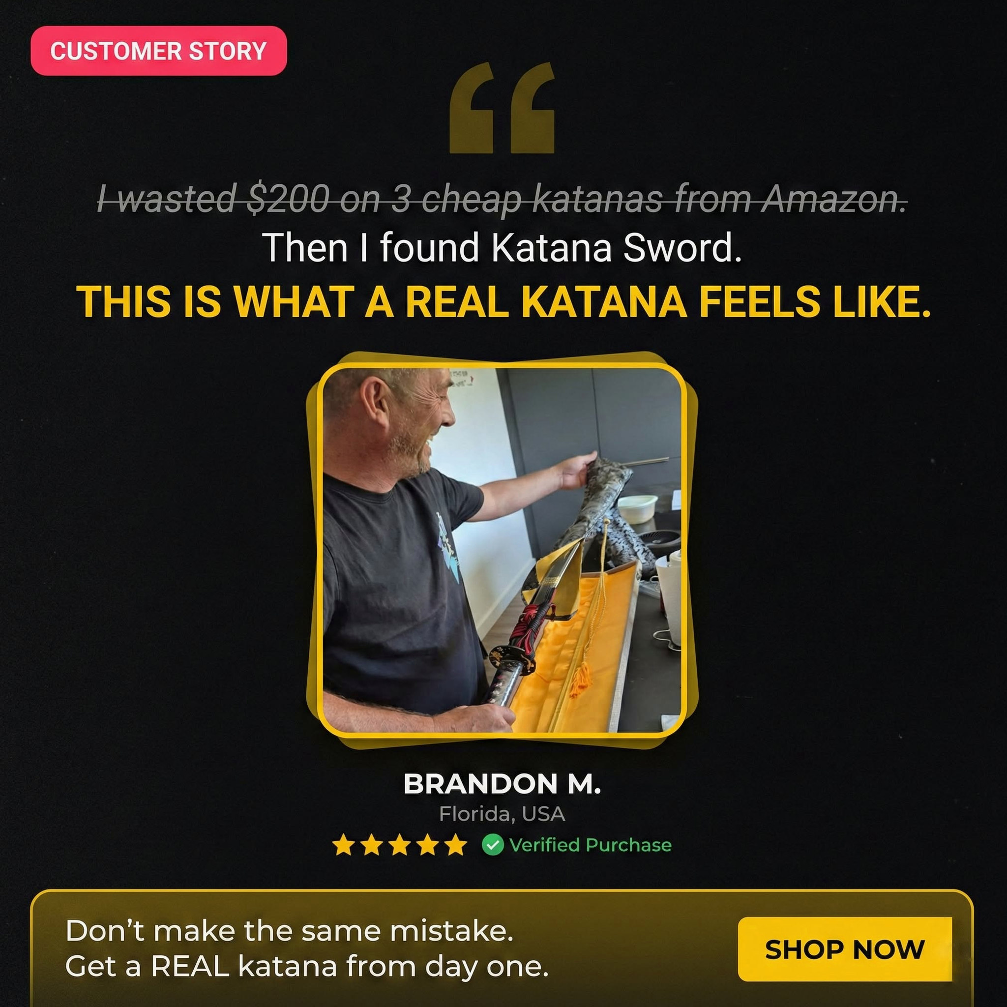 Katana Sword Facebook ad