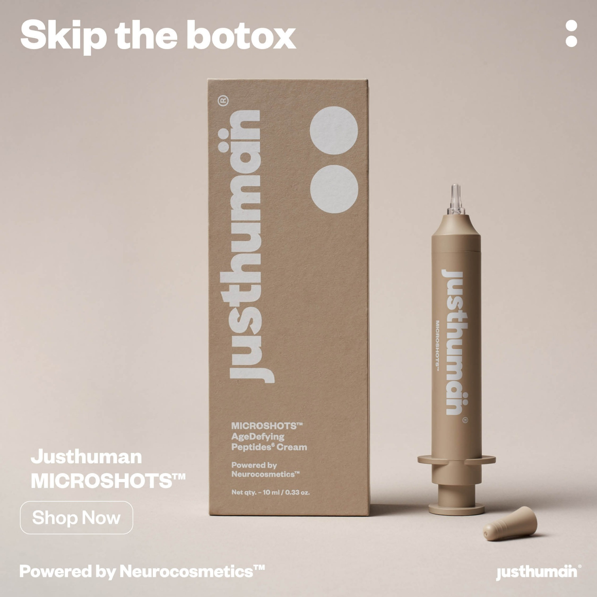 Justhuman Facebook ad