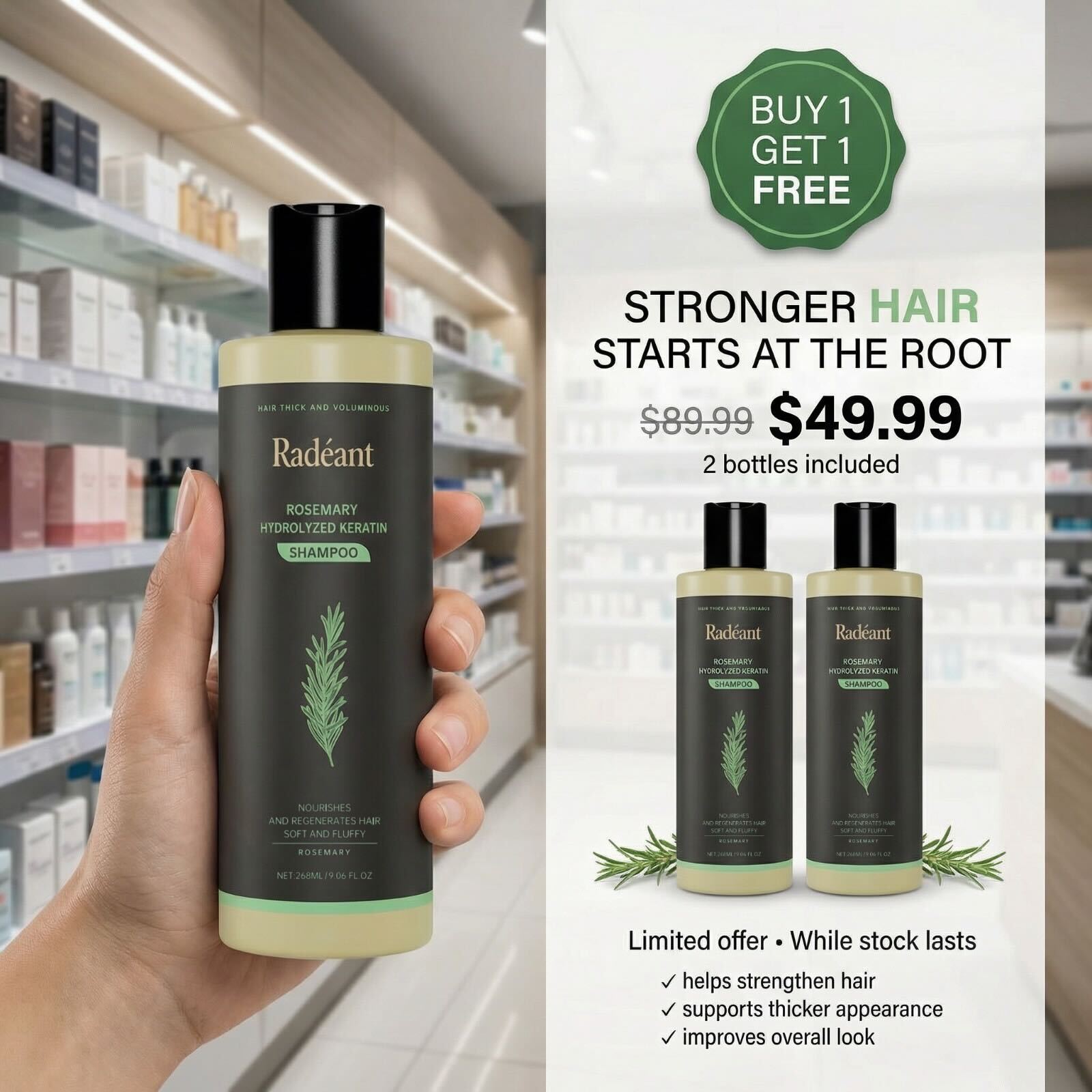 Radiant Root Facebook ad