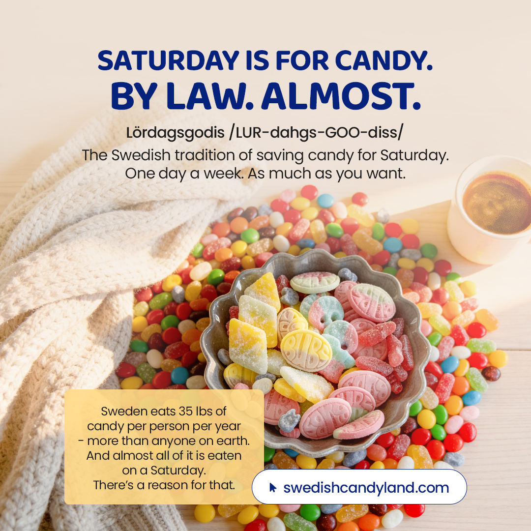 Swedish Candy Land Facebook ad