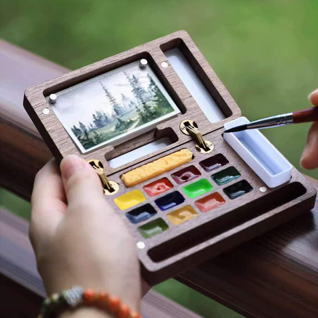 ArtMate Facebook ad: Handmade Walnut Art Kit
