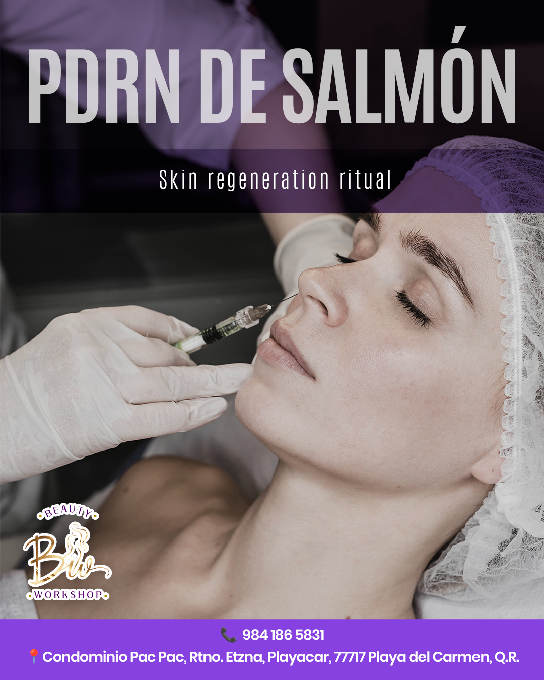 The Beauty Workshop Facebook ad: ¿Y si tu piel pudiera REGENERARSE desde adentro?