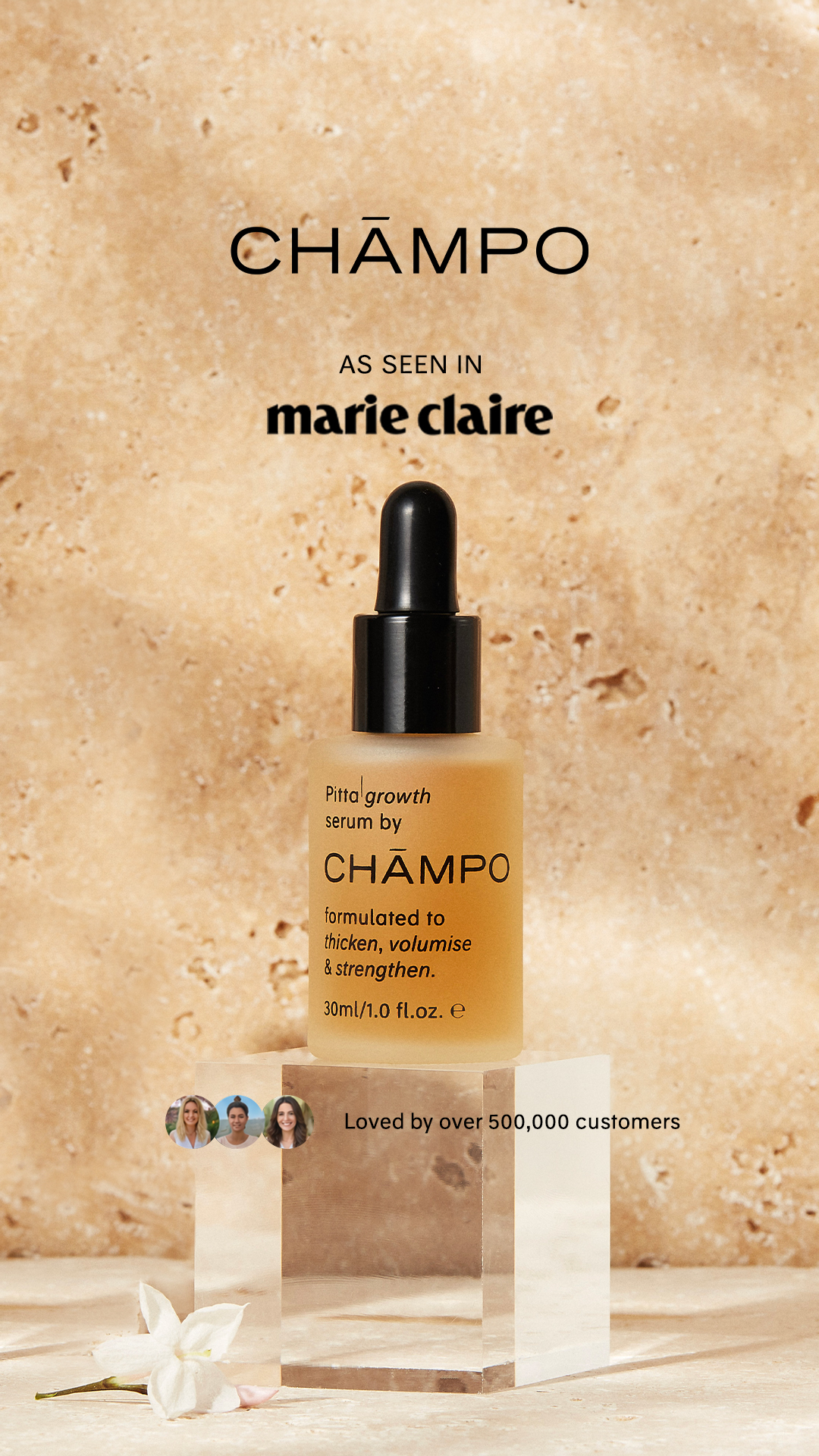 Chāmpo Haircare Facebook ad