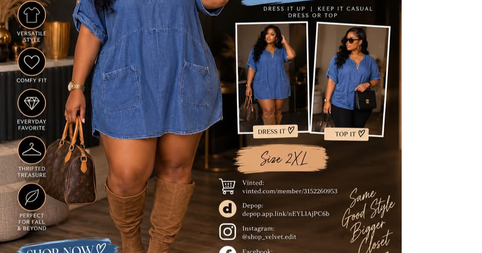 Velvet Edit Thrift Boutique Facebook ad: Soft Life Luxe Without the Price Tag �…