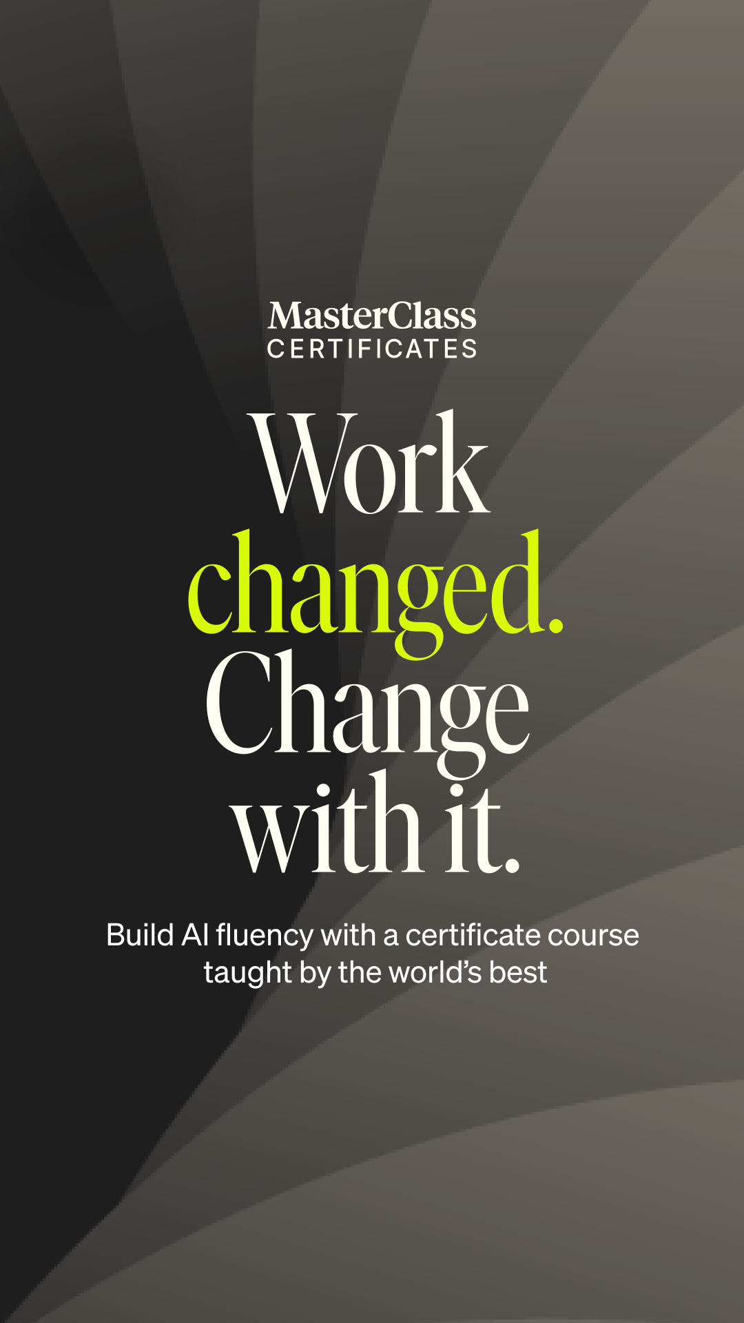 MasterClass Facebook ad