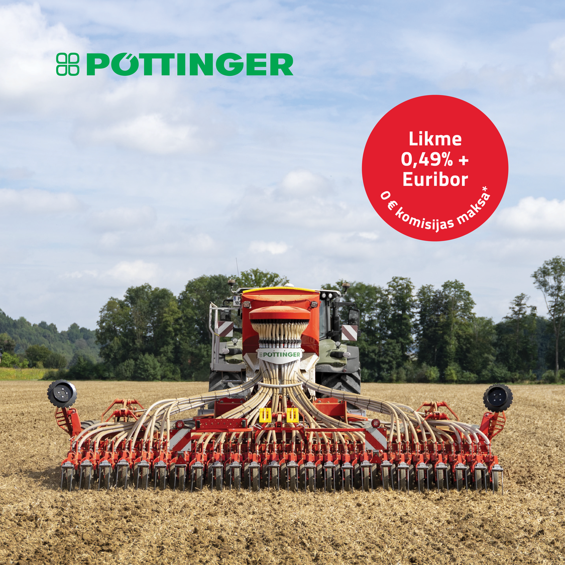 Stokker Agritech Facebook ad: PÖTTINGER sējmašīnas izdevīgāk