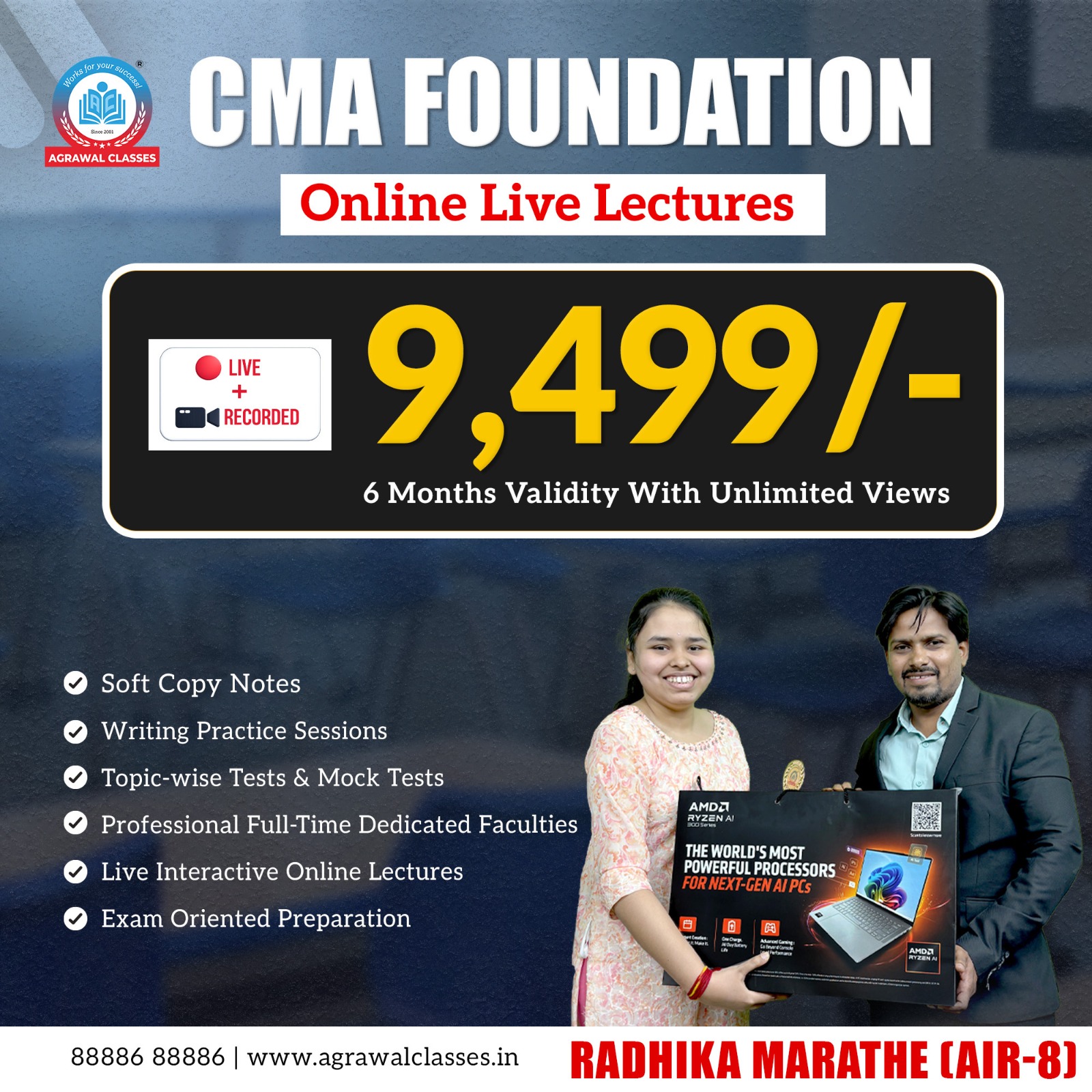 Agrawal Classes - CA CS & CMA Coaching Classes Facebook ad