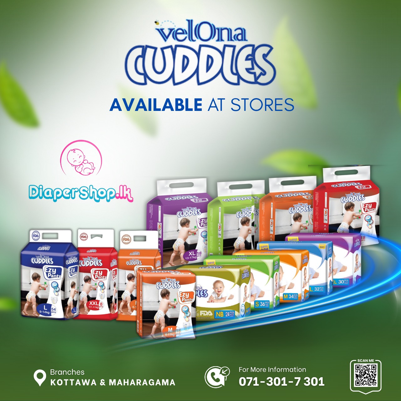 Diapershop.lk Facebook ad: Baby Diapers,Adult diapers, Diaper pant, under pads (Bed…