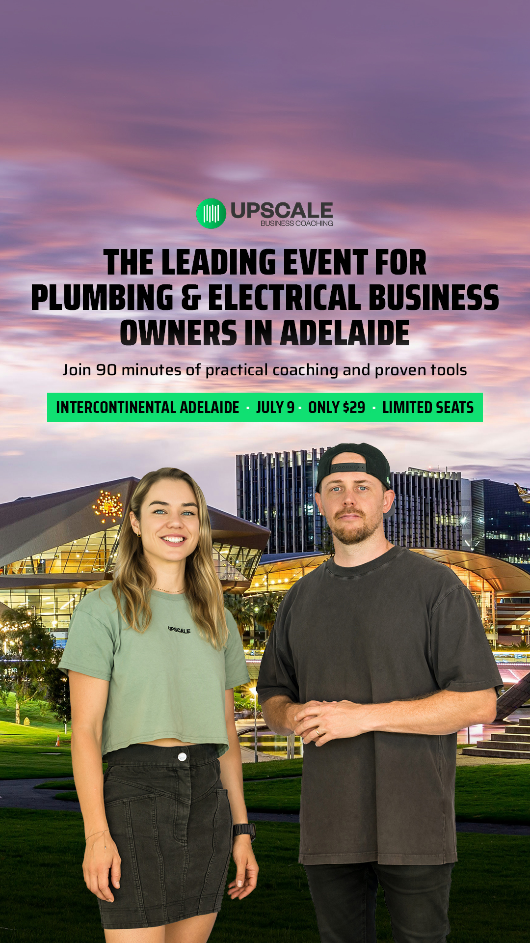 UpScale Tradie Business Coaching Facebook ad