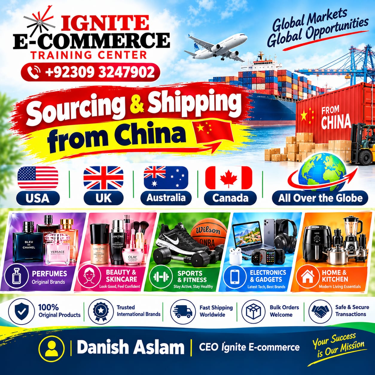 Digital E-Commerce Facebook ad: 24/7 Customer Support