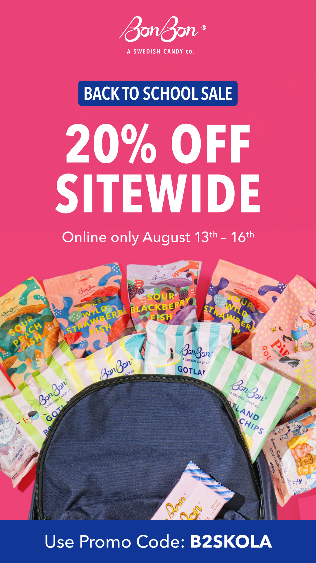 BonBon - A Swedish Candy Co. Facebook ad