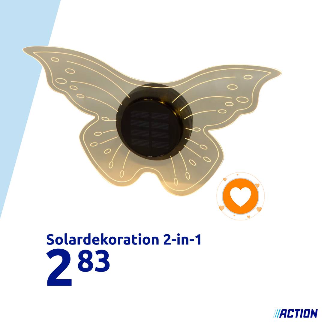 Action Facebook ad: Diese Solar-Gartendeko schaltet sich bei Dunkelheit…