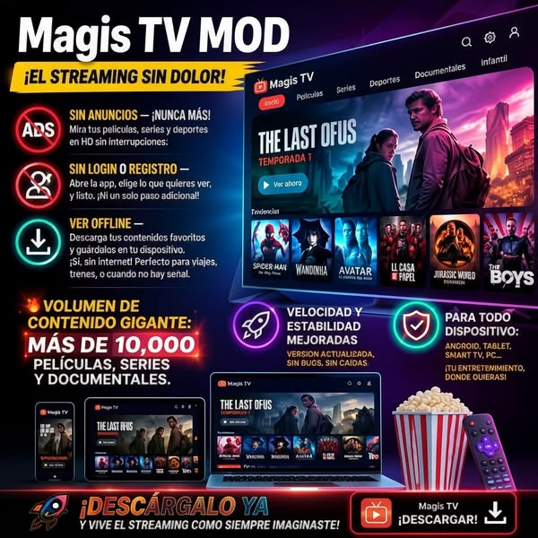 Megan Anderson Facebook ad: MAGIS, Tu entretenimiento, gratis y sin anuncios.