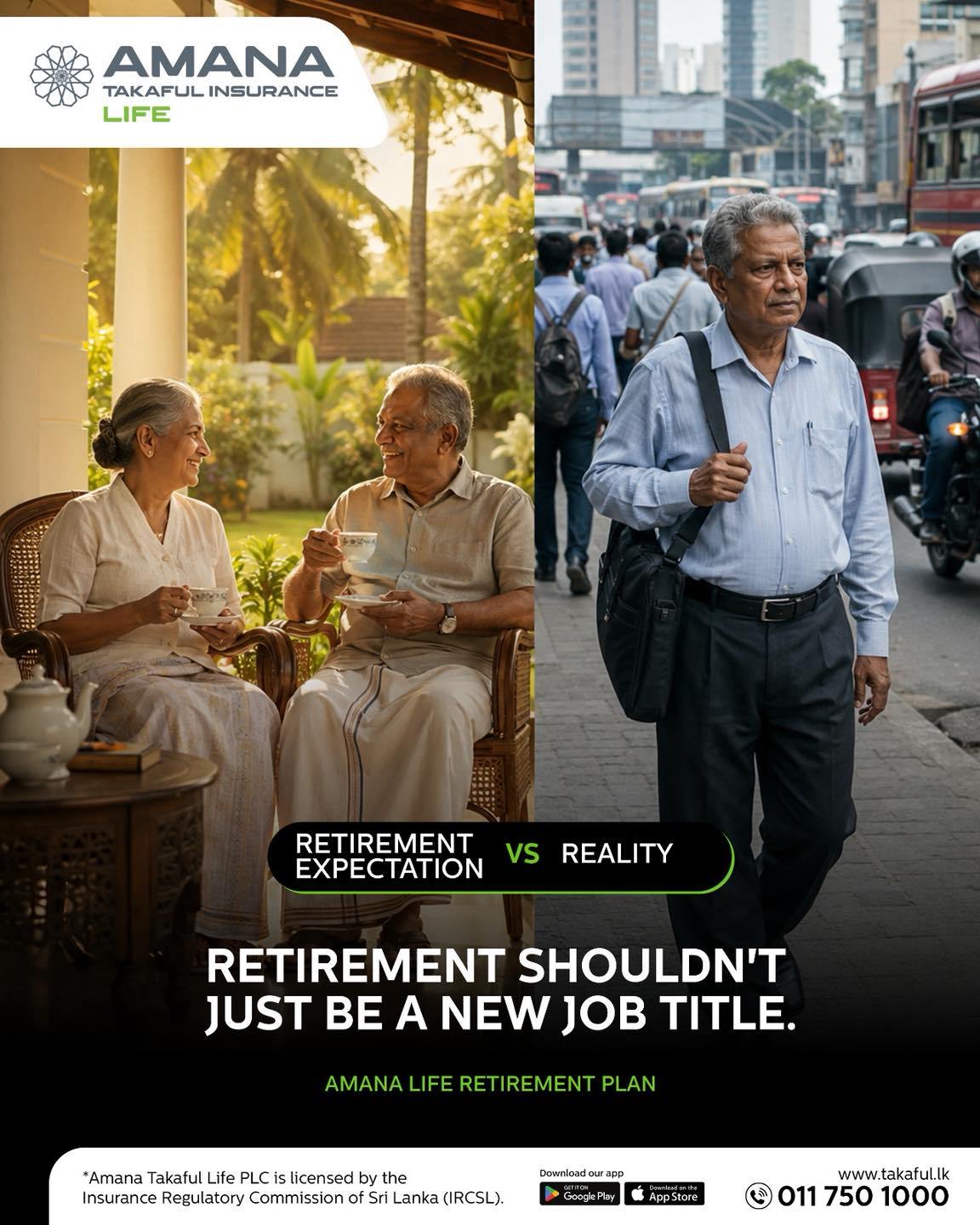Amana Takaful Insurance Facebook ad: Retire on Your Own Terms