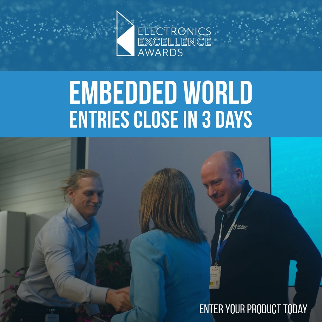ElectronicSpecifier Facebook ad: Enter Now | Electronics Excellence Awards