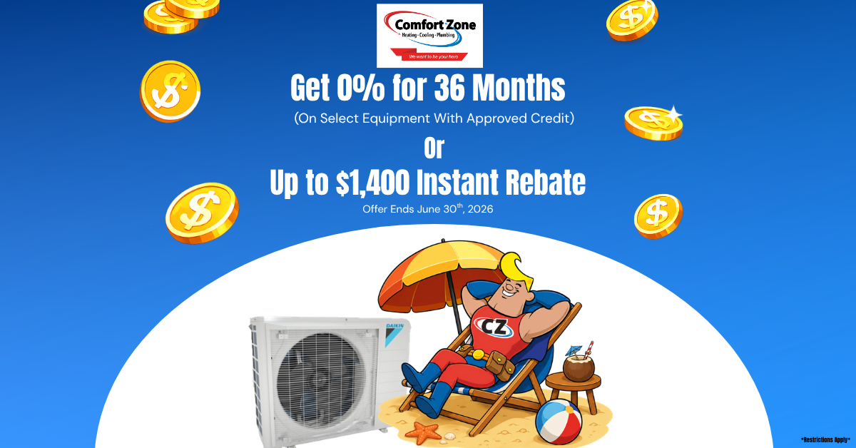 Comfort Zone Heating Cooling Plumbing Facebook ad: Get Your Instant Quote Today