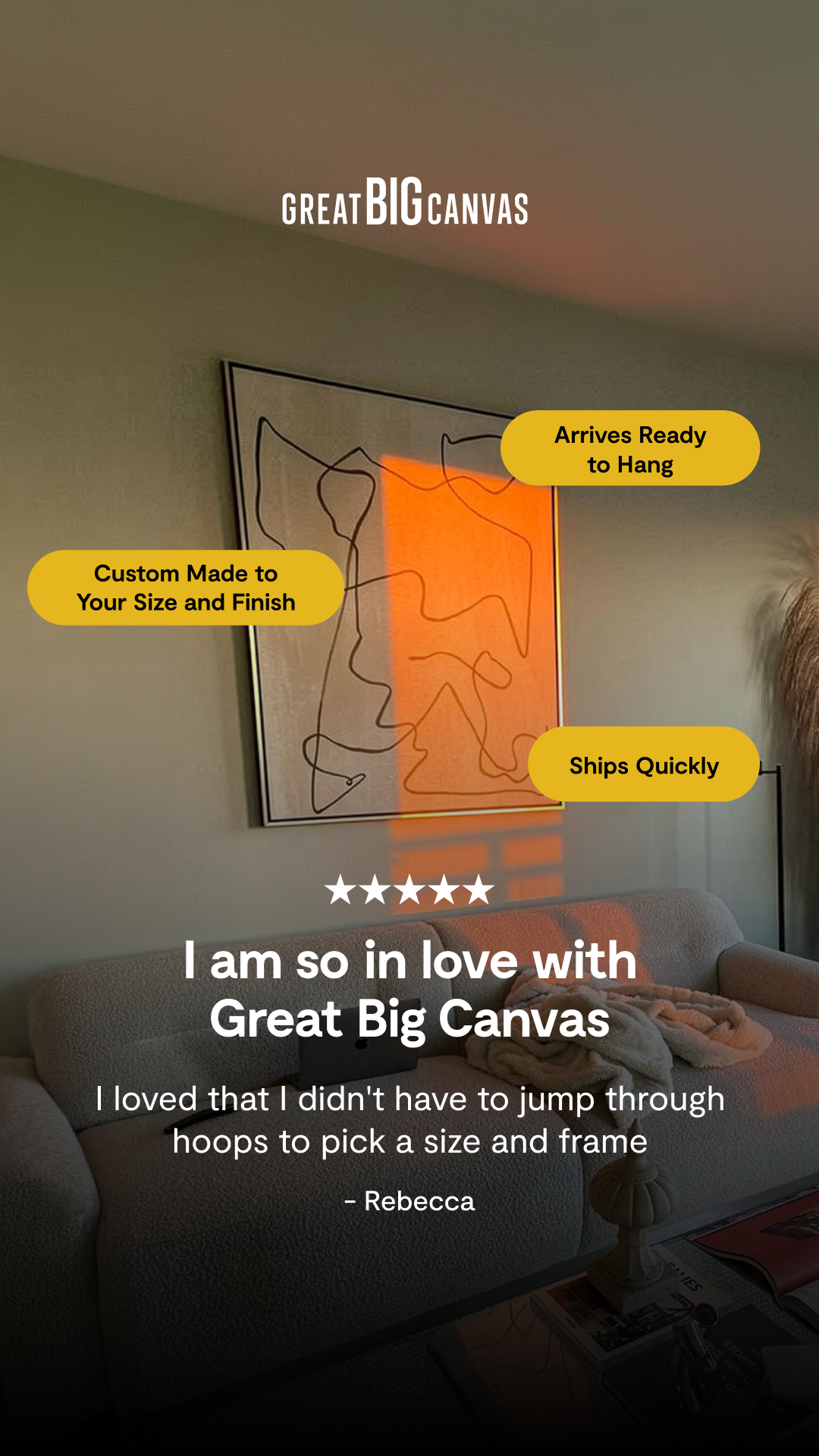 Great Big Canvas Facebook ad