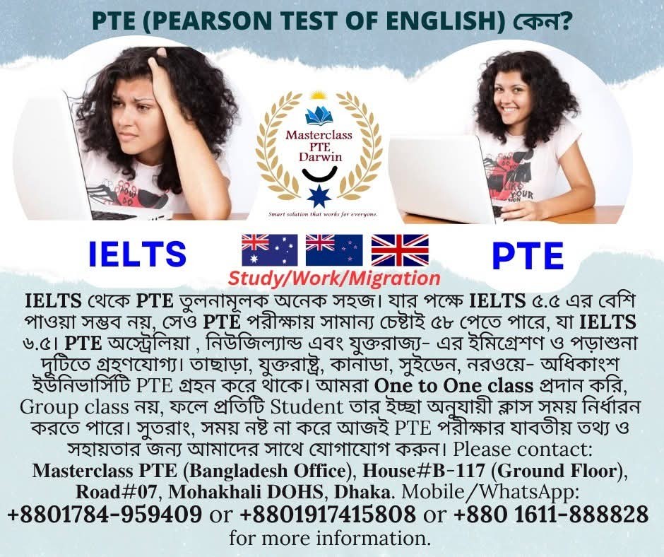 Masterclass PTE Darwin Facebook ad: PTE Success in 2 weeks