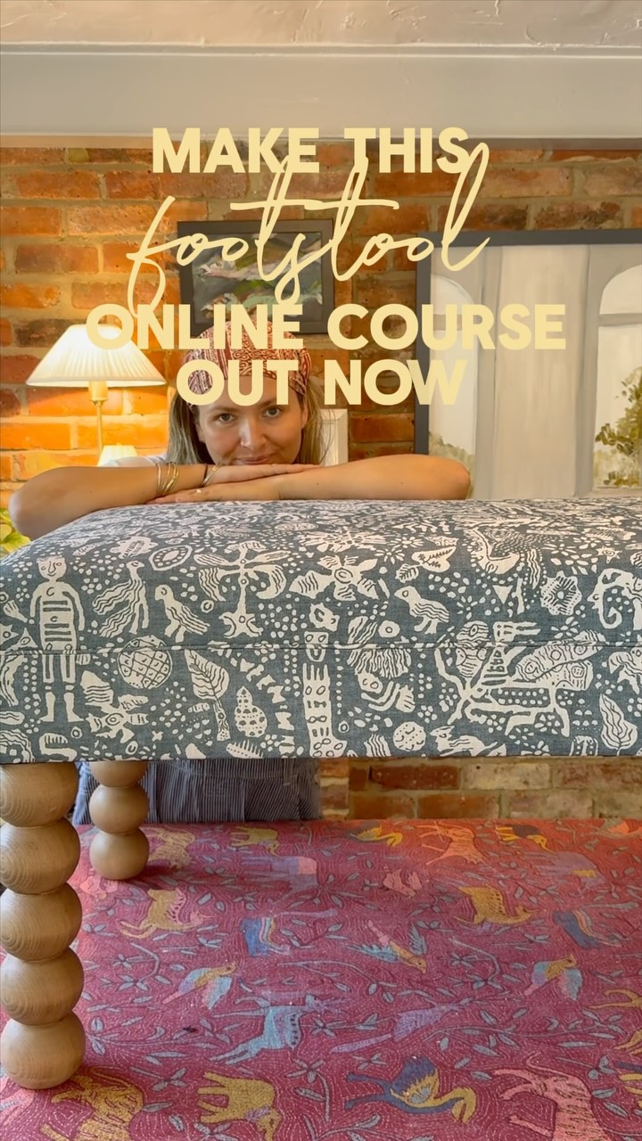 Pucci Upholstery Facebook ad: Learn to make a footstool from start to finish with my…