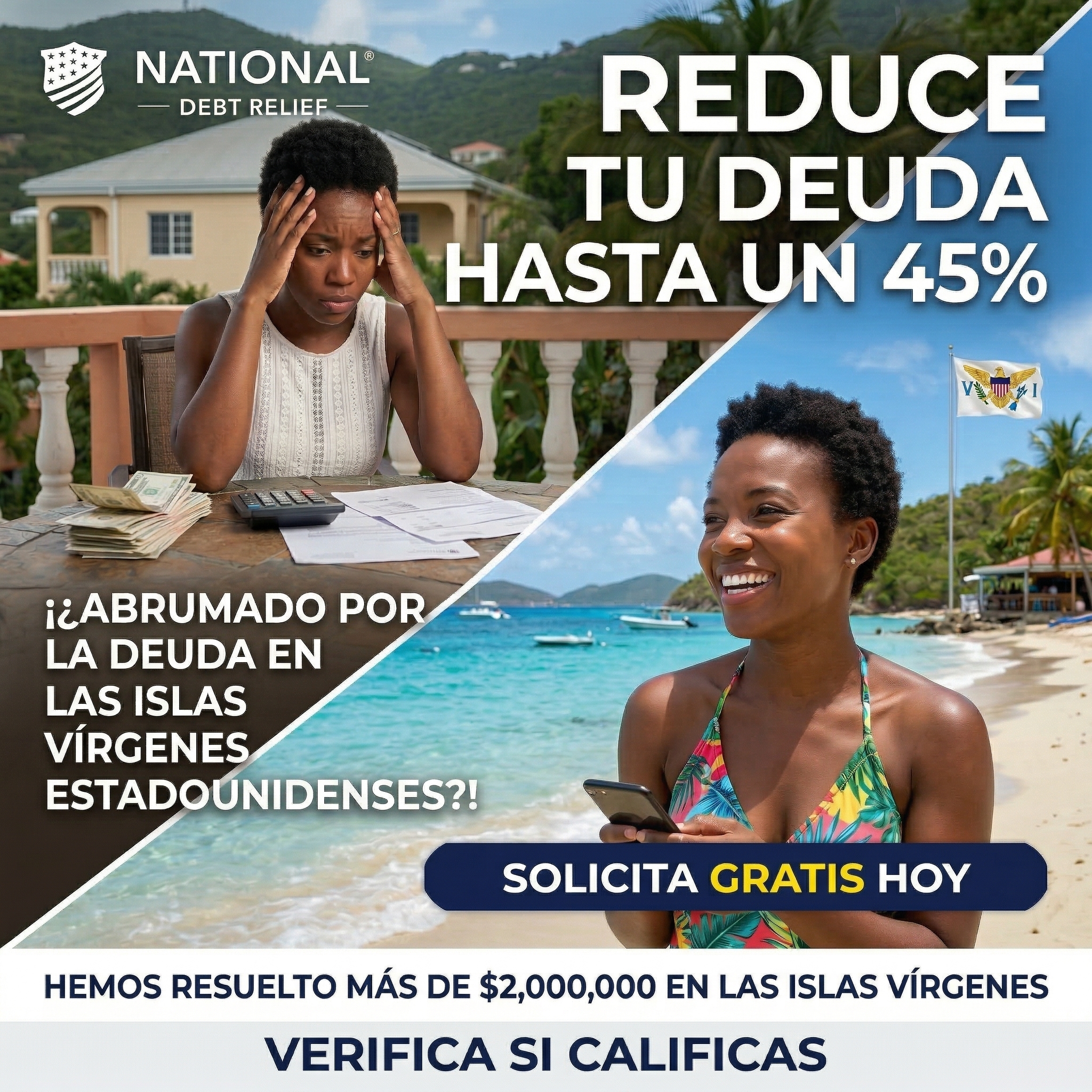 Tu Amigo Financiero Facebook ad: Residentes de USVI ya pueden Calificar!