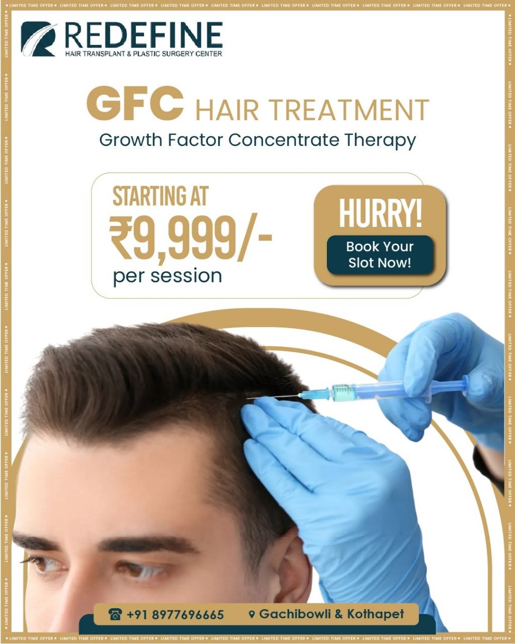 Redefine Skin and Hair Transplant Center Facebook ad
