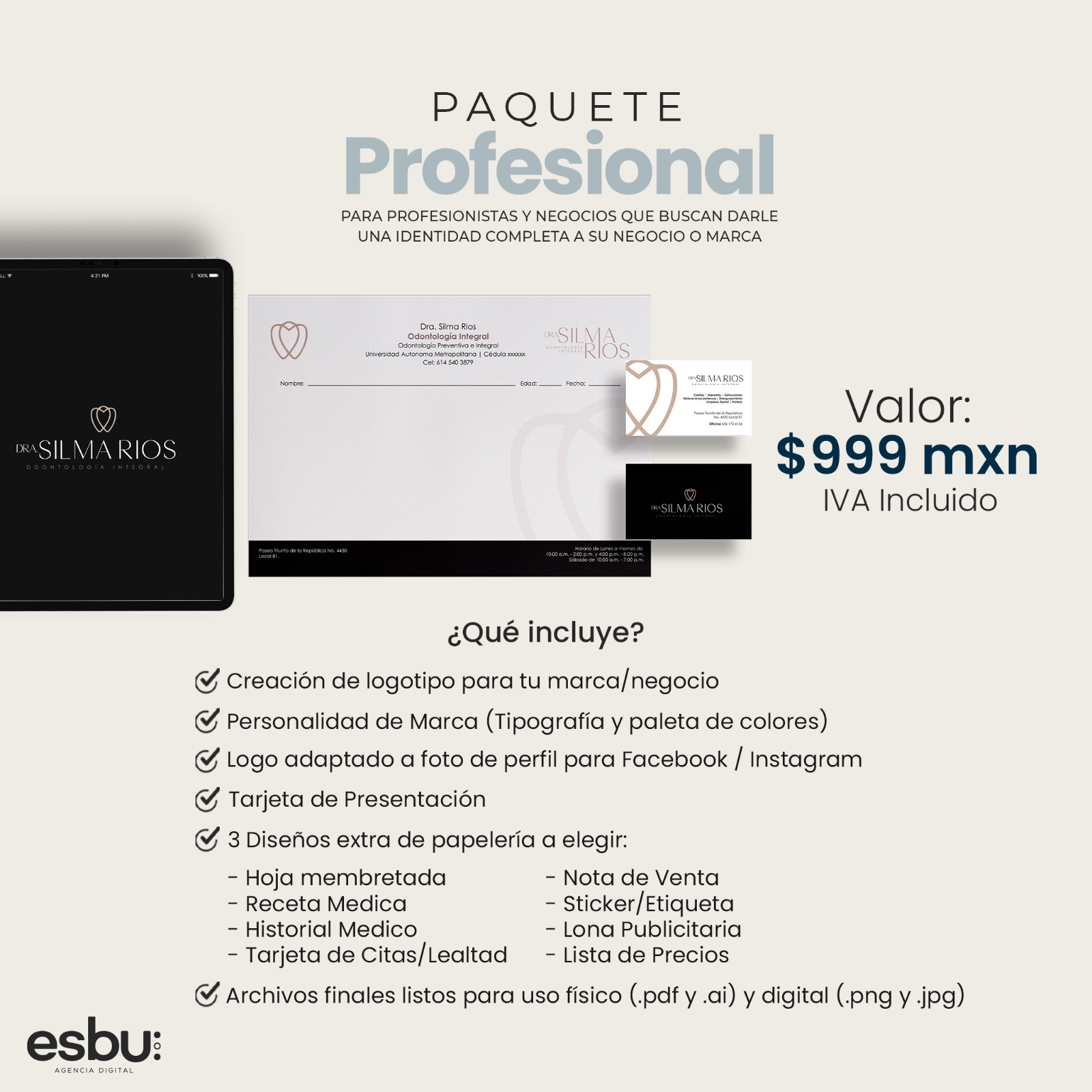 Esbu Diseño Digital Facebook ad: ¿Necesitas darle una imagen sólida y profesional a…