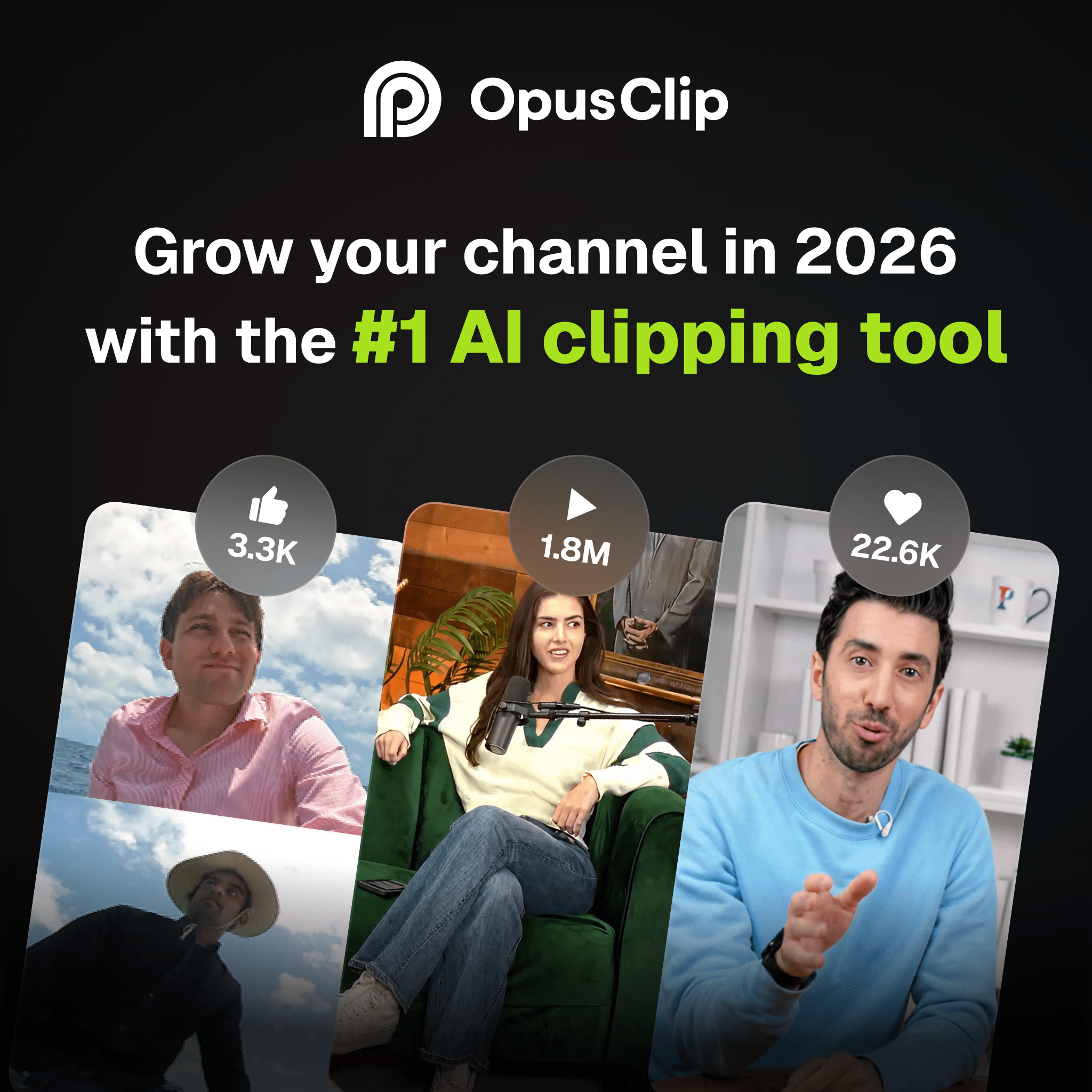 OpusClip Facebook ad