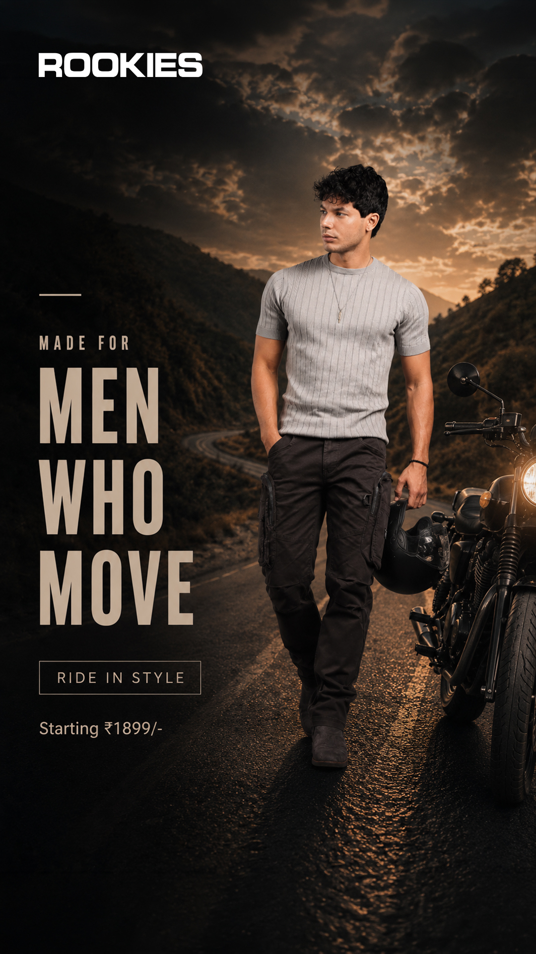 Rookies Jeans Facebook ad: Best-Selling Travel Cargos