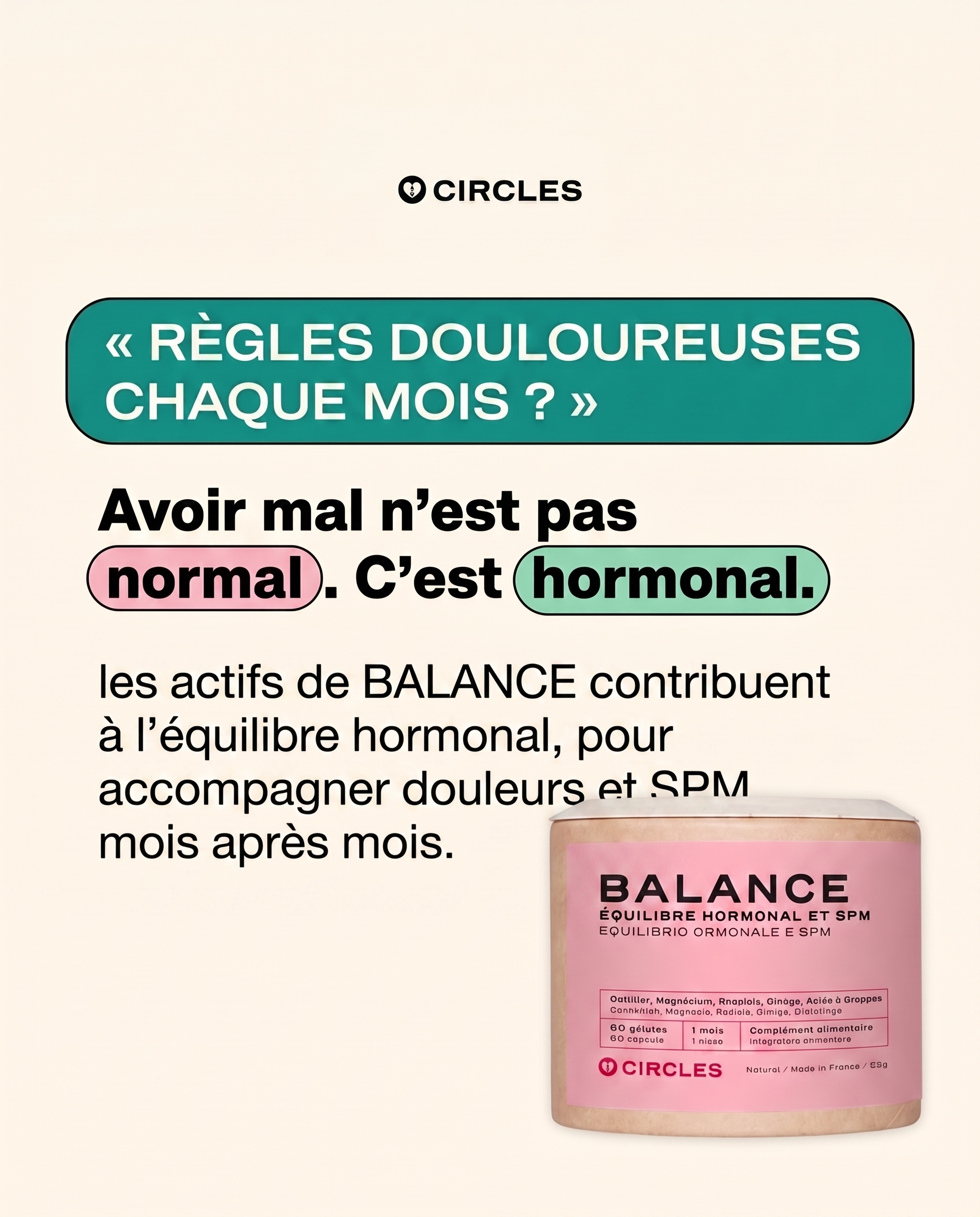 Circles Facebook ad