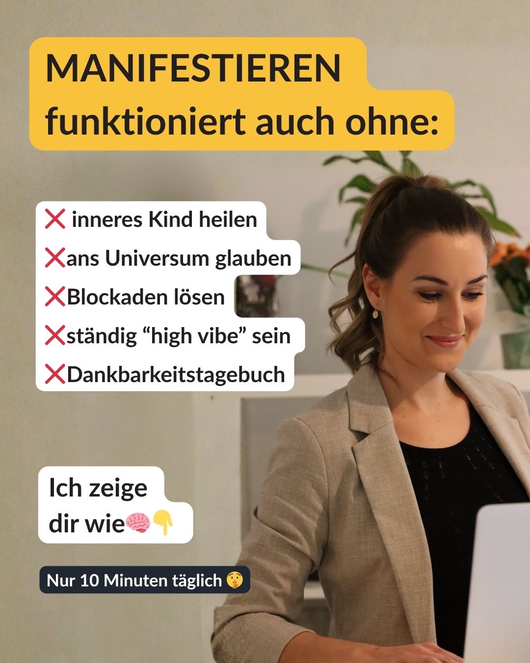 Mindbliss Facebook ad: Manifestieren funktioniert