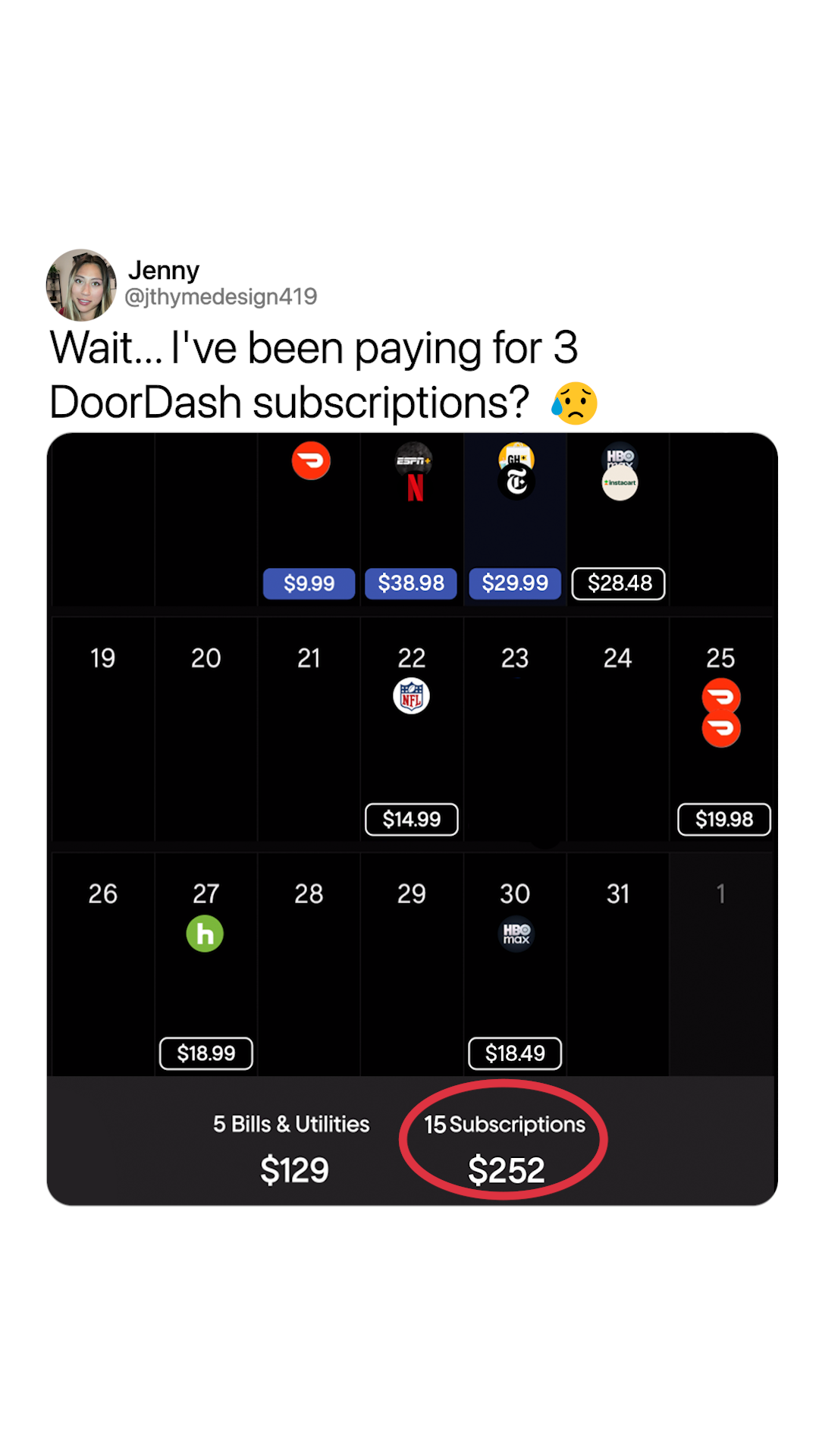 Rocket Money Facebook ad