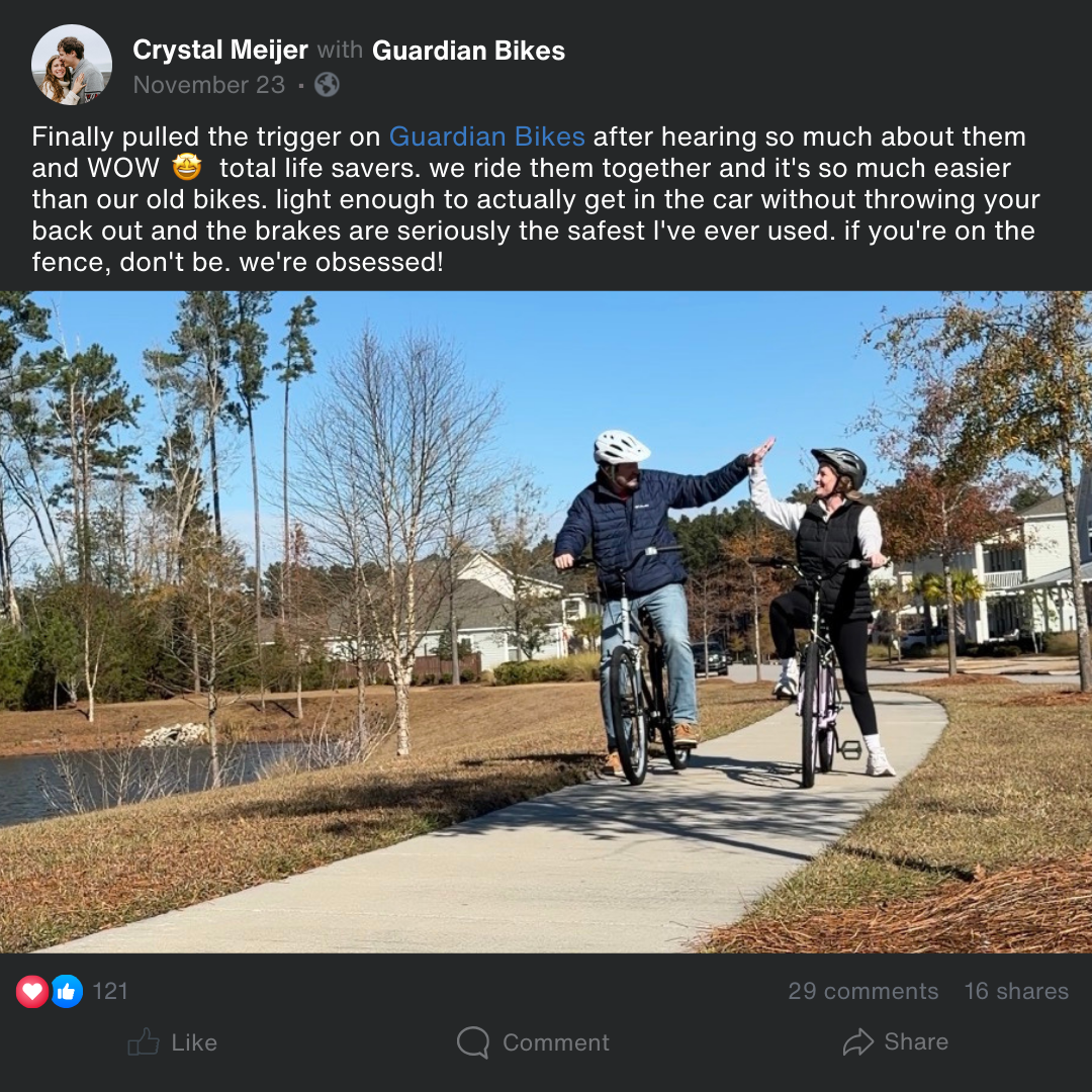 Guardian Bikes Facebook ad
