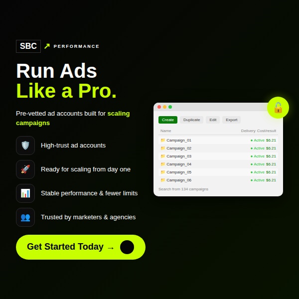 Metcu Tiasenla Facebook ad: SBC Performance, Global Advertising Ecosystem