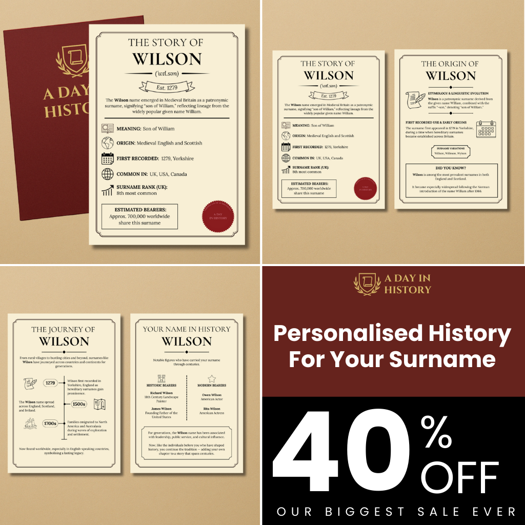 A Day In History Facebook ad