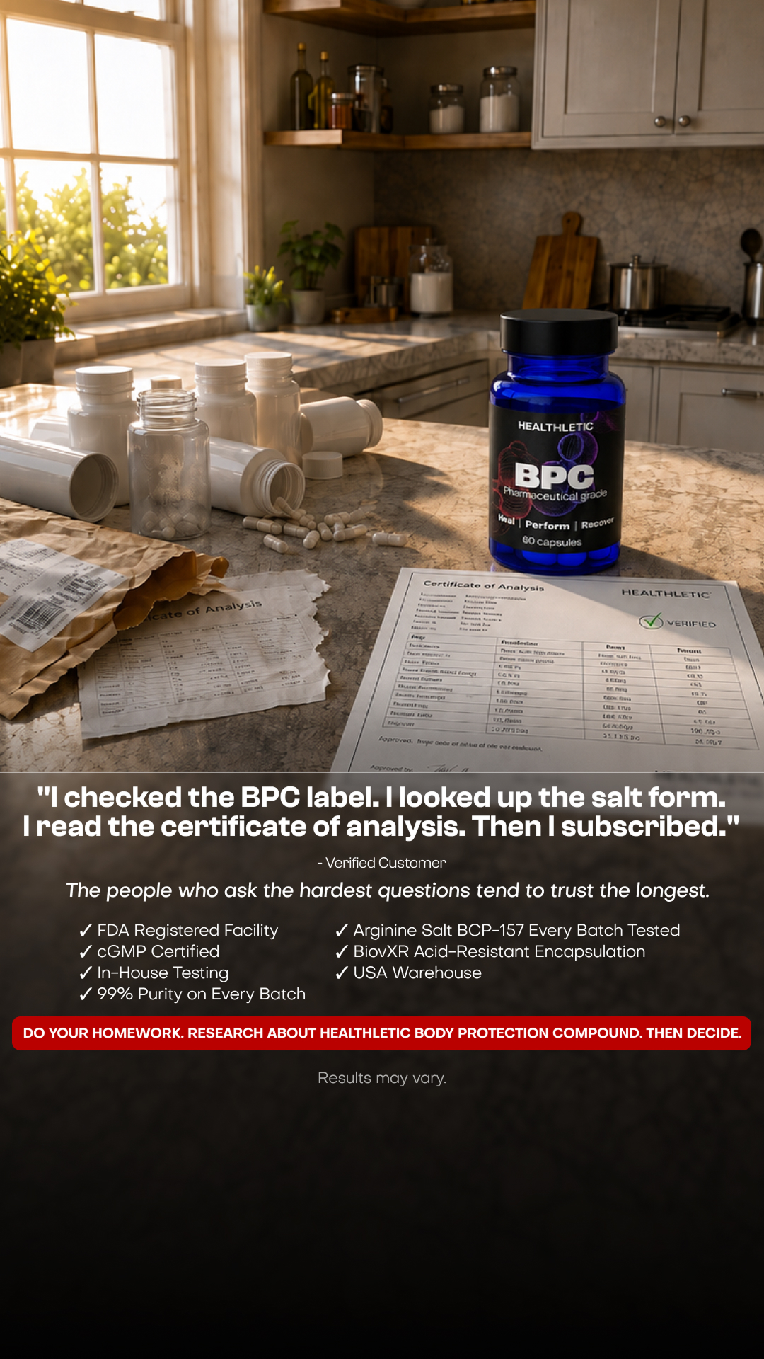 Healthletic US News Facebook ad: Get Clinic-Grade Recovery Now! | Up to 45% OFF