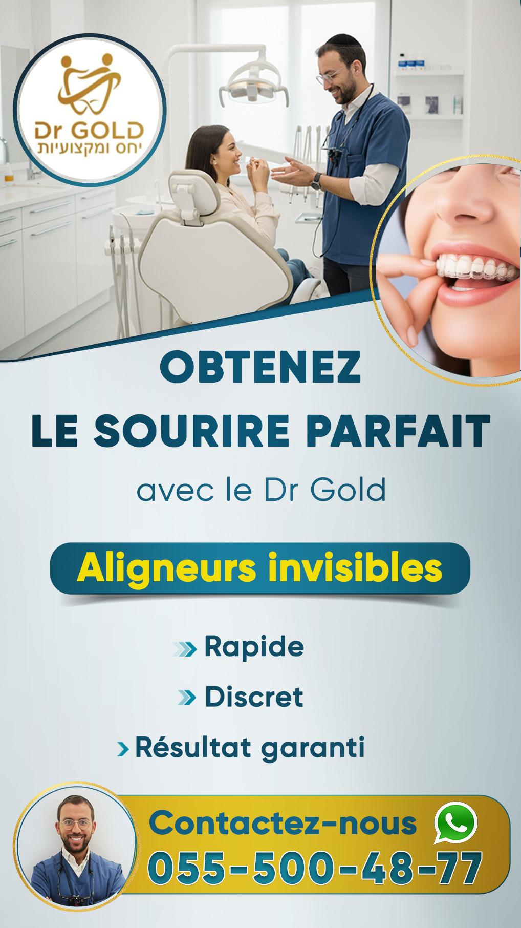 Dr Jérémy GOLD, chirurgien-dentiste à Jérusalem Facebook ad