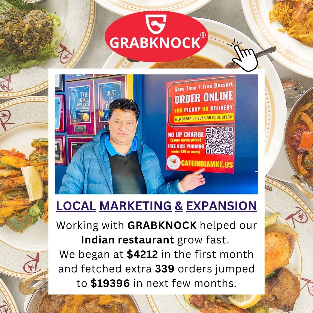 GrabKnock Facebook ad: Restaurant On Board, Restaurant Online Ordering System &…