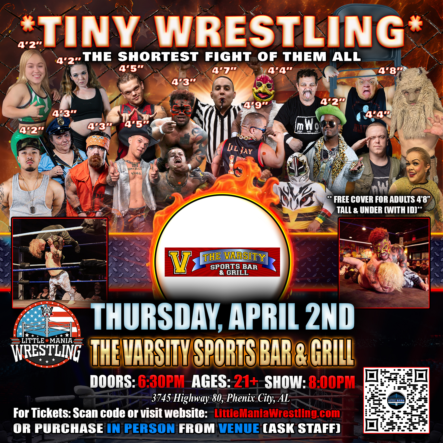 Little Mania Wrestling Facebook ad