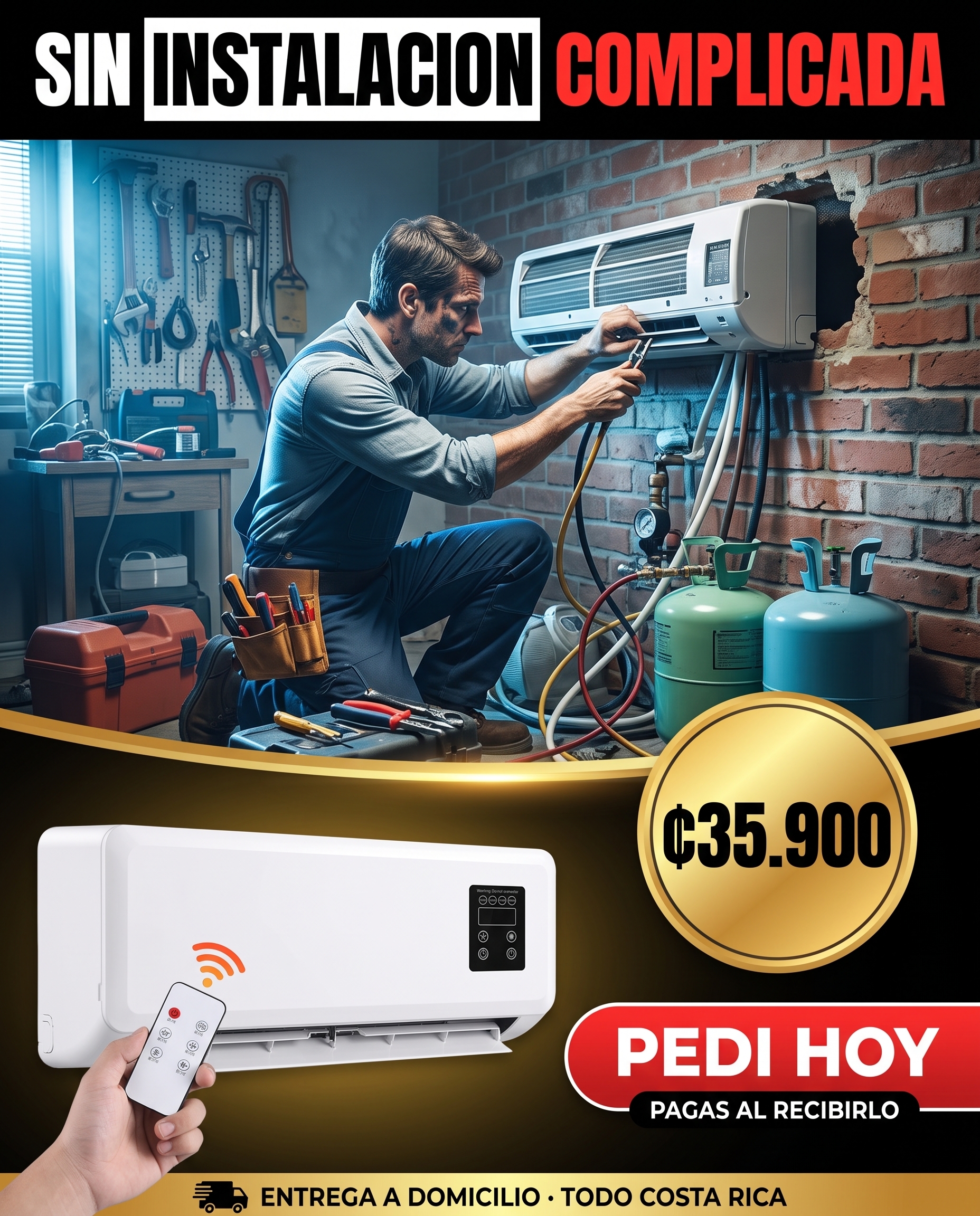Telex House Facebook ad: Paga al Recibir