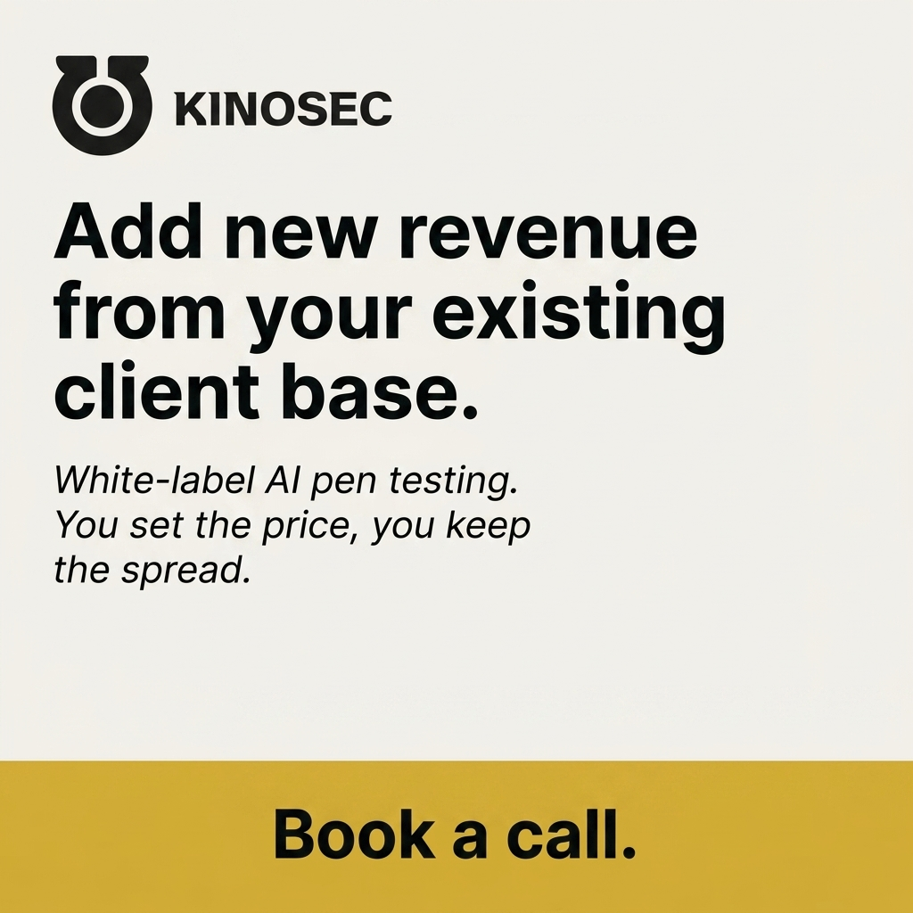 KinoSec Facebook ad: MSPs: Add New Revenue From Your Existing Clients