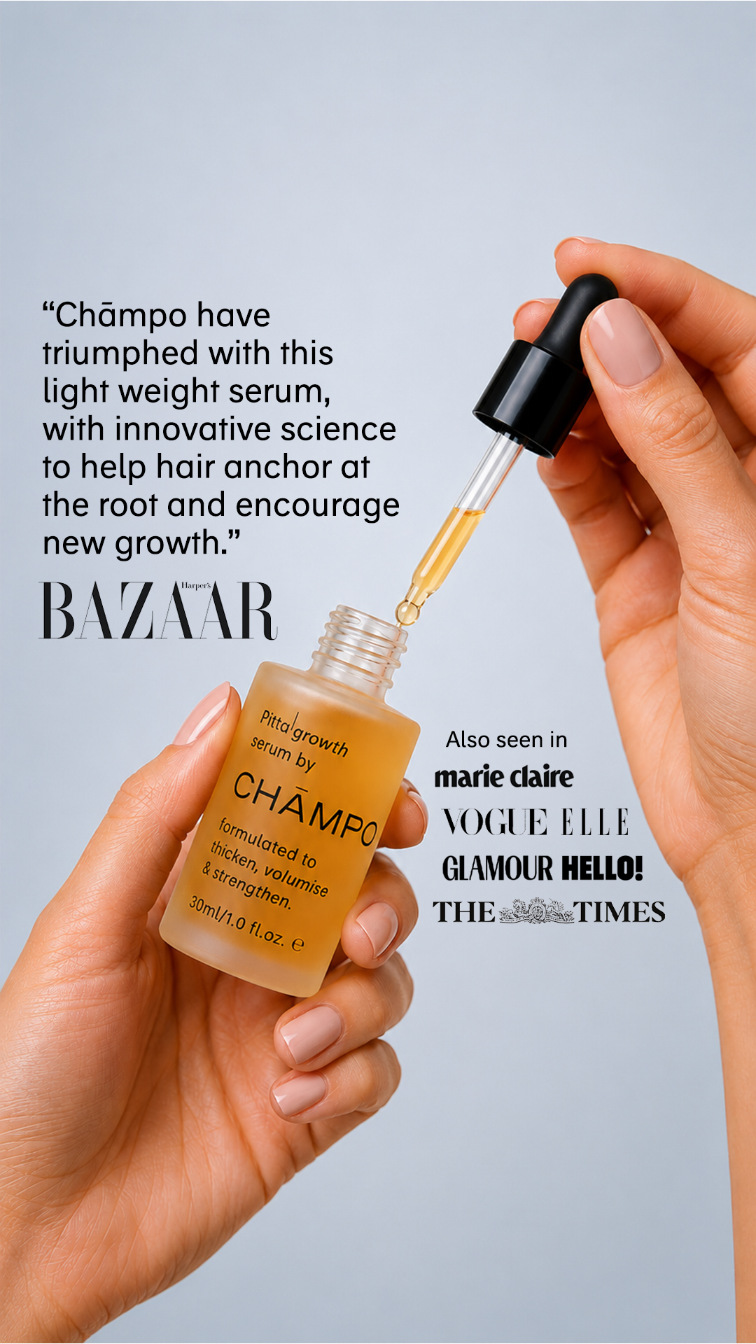 Chāmpo Haircare Facebook ad