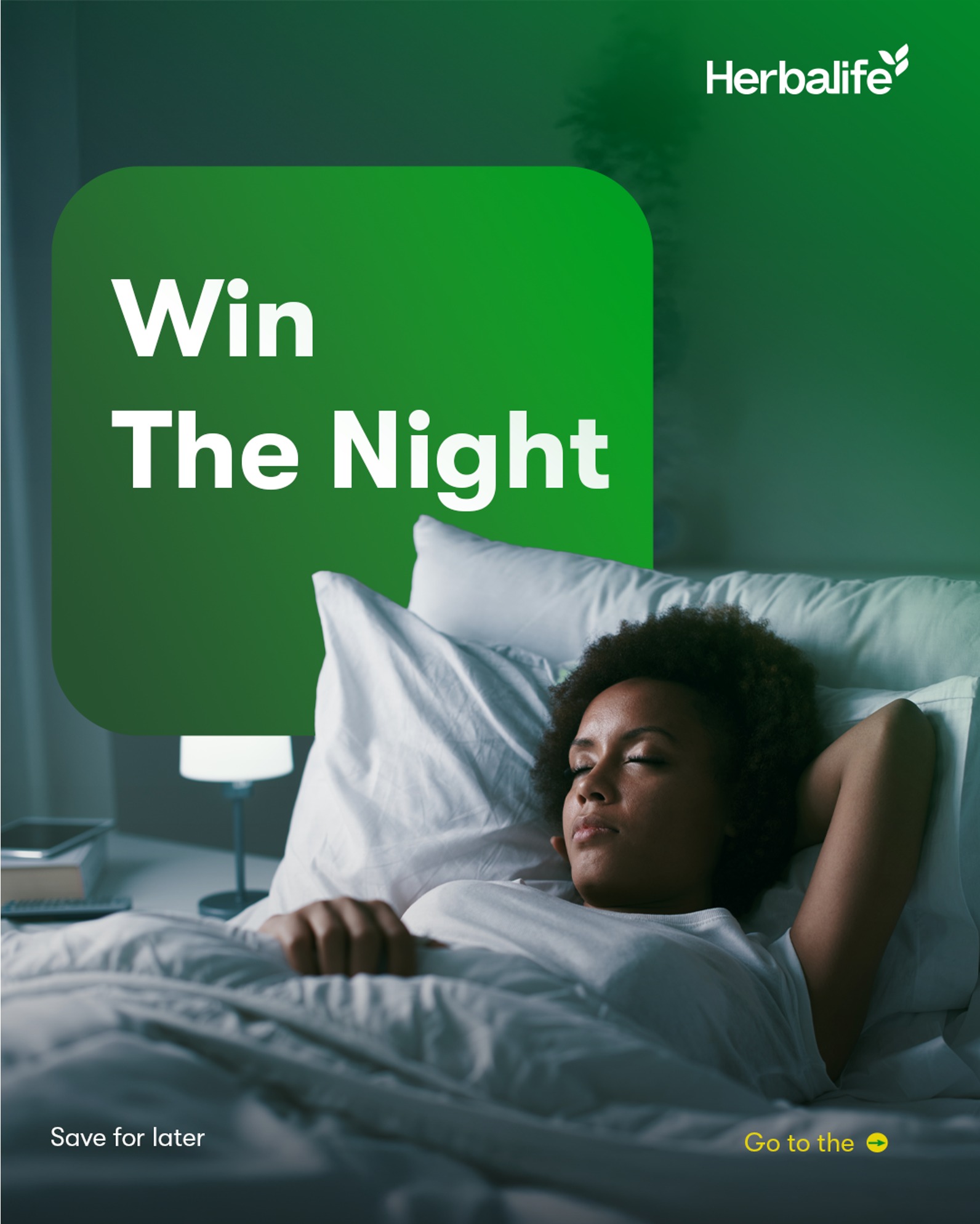 Herbalife Facebook ad: Your night routine matters.