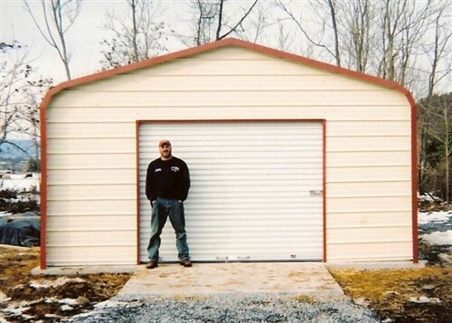 Alan's Factory Outlet Facebook ad: Alan's Factory Outlet carports and metal garages with…