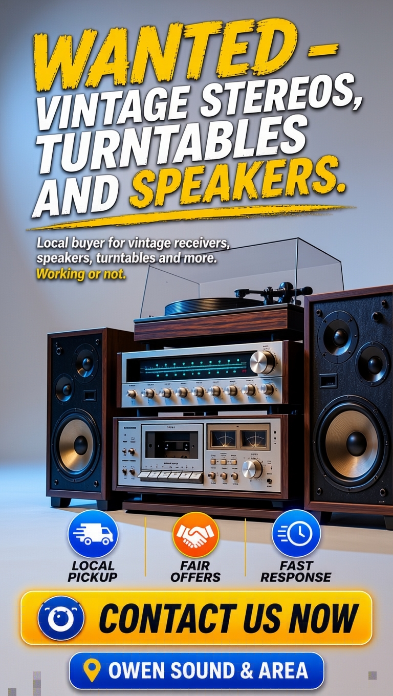 The Vintage Stereo Guy Facebook ad: Do You Have Old Vintage Audio Equipment?