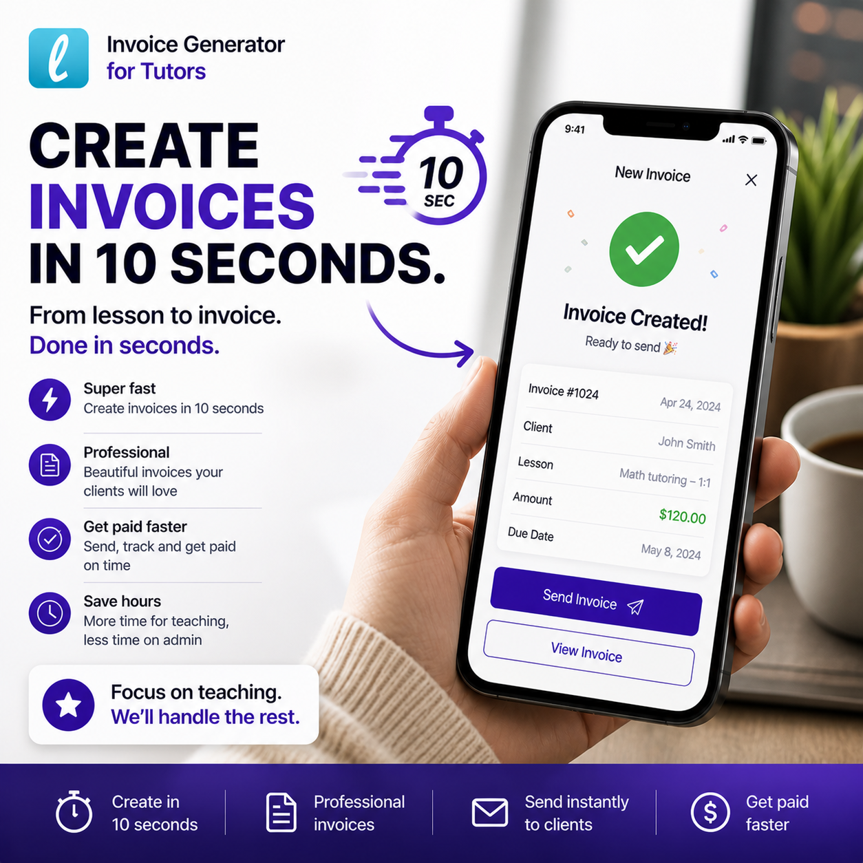 Lessons Invoicing Facebook ad