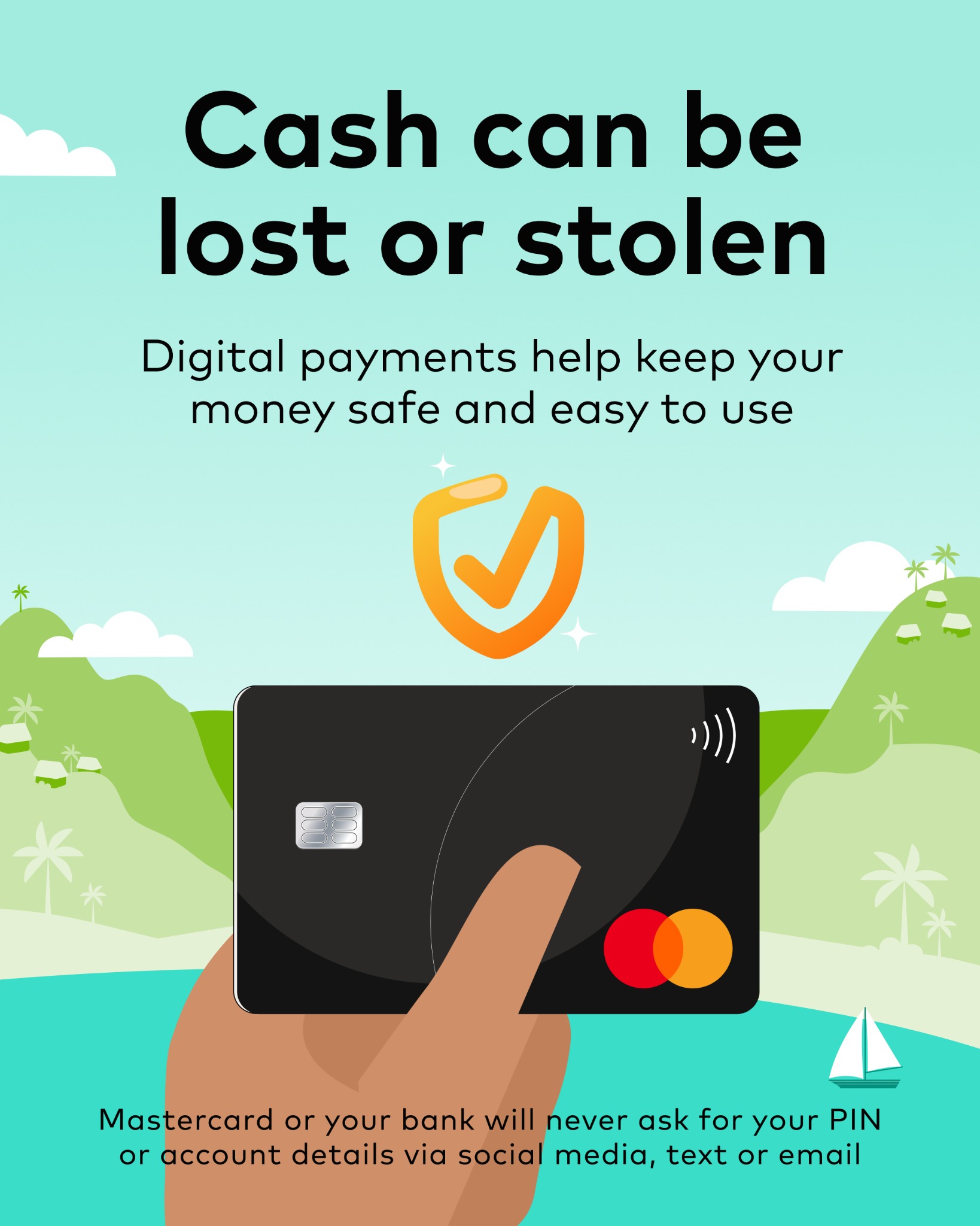 Mastercard Facebook ad: Pay with your card