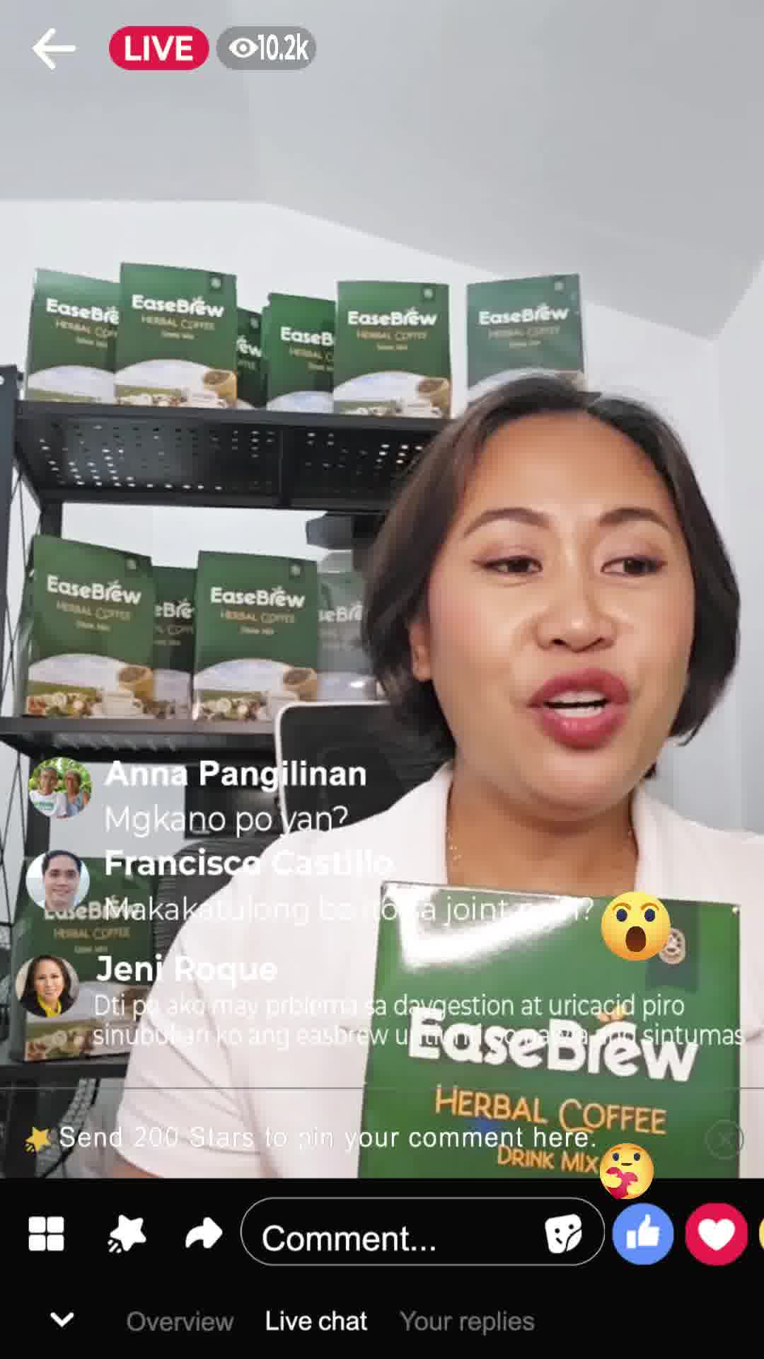 EaseBrew Healthy Coffee Facebook ad: Buy 3, Get 2 FREE + Free Shipping!