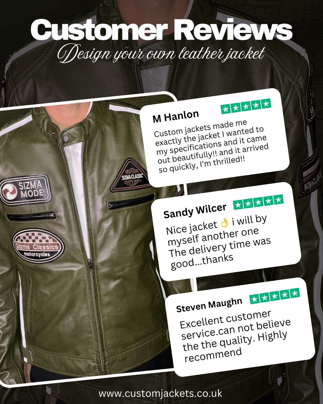 Custom Jackets Facebook ad: Design your own jacket, made exactly the way…