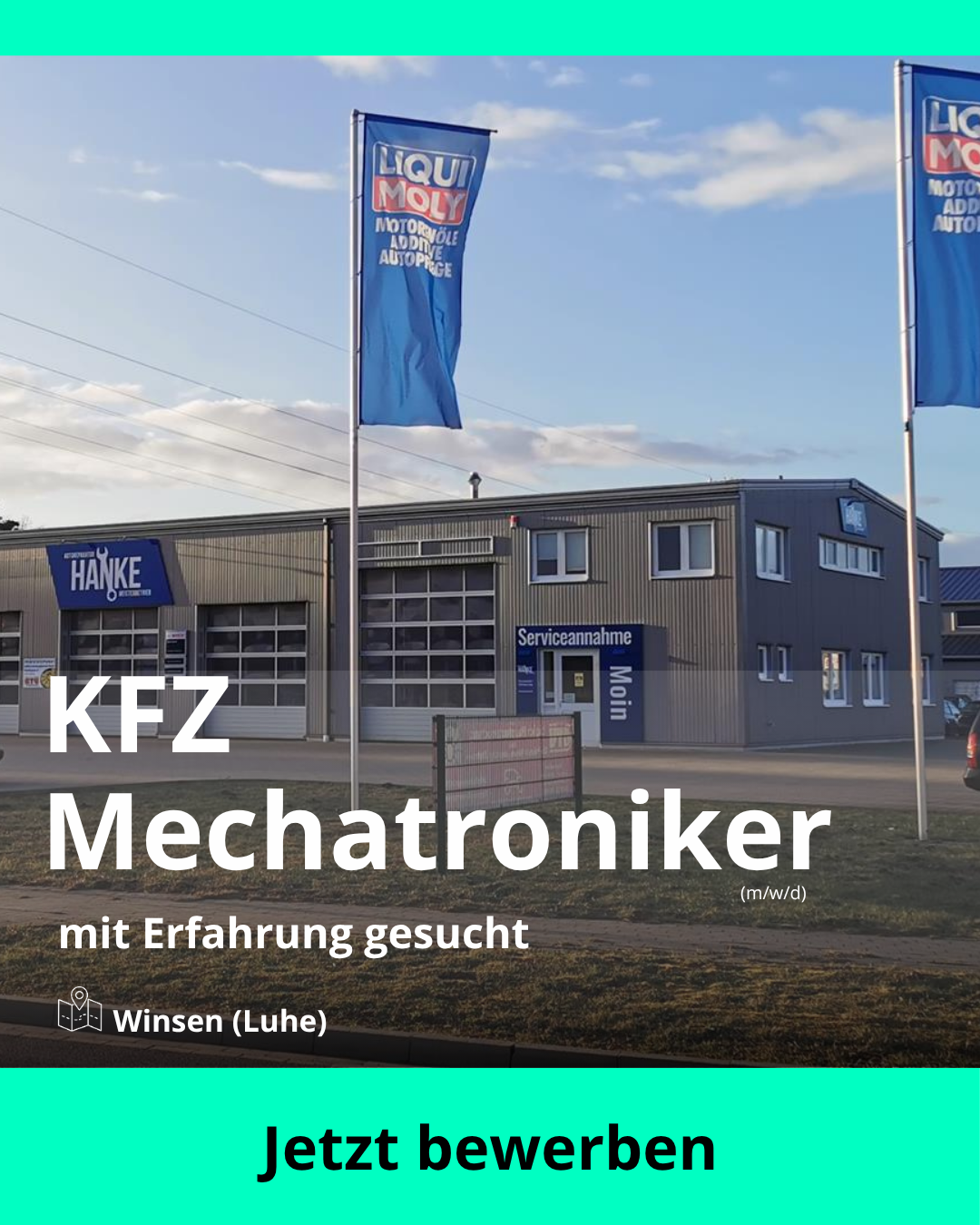 KMU Rekrutierung Facebook ad from Aug 16, 2026